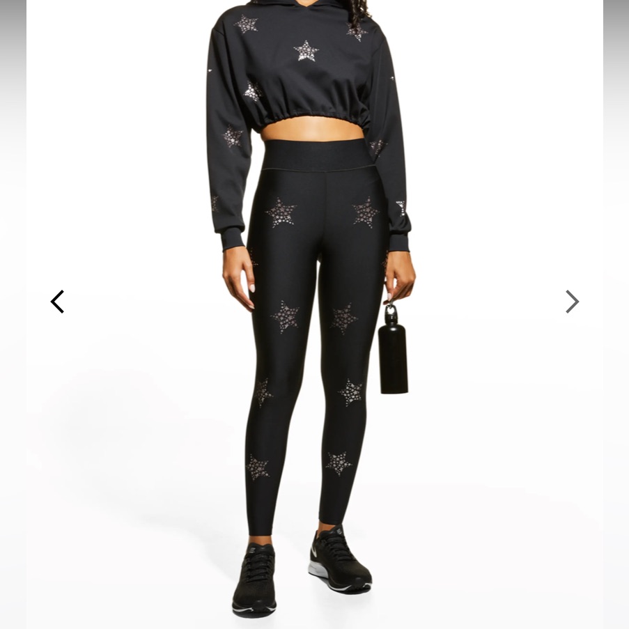 Ultracor High Rise Stars Black Leggings Small